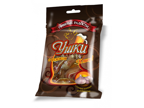 Уши свиные с чесноком "Пивные радости" (100гр) во Владикавказе