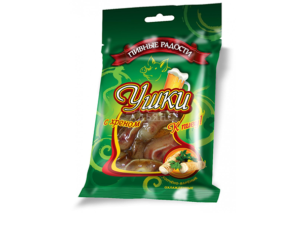 Уши свиные с хреном "Пивные радости" (100гр) во Владикавказе