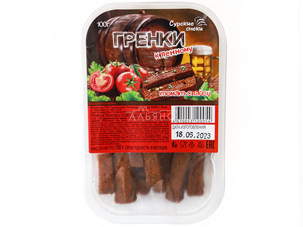 Сурские гренки Томат спайси (100 гр) во Владикавказе