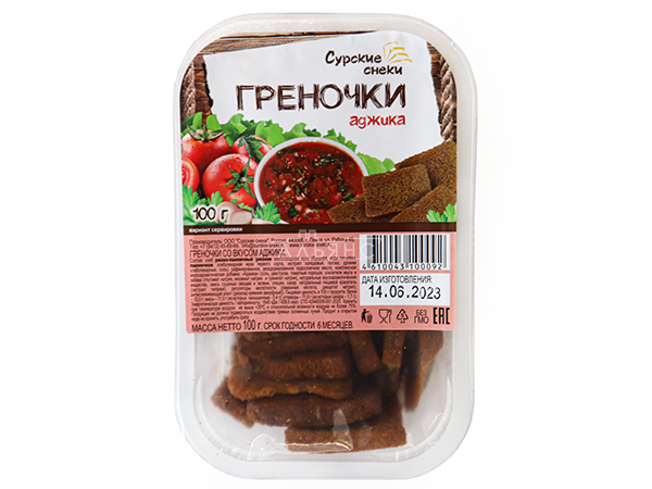 Сурские гренки с Аджикой (100 гр) во Владикавказе