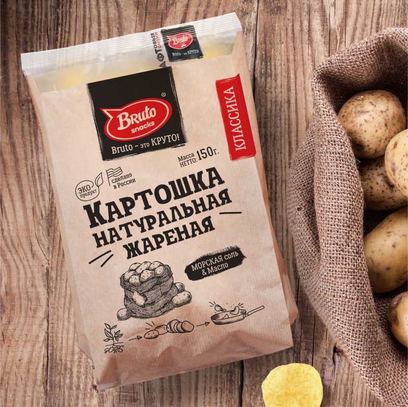 Картофель «Бруто» с солью 130 гр. во Владикавказе