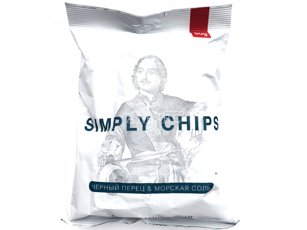Картофельные чипсы "Simple chips" Морская соль и черный перец 80 гр. во Владикавказе